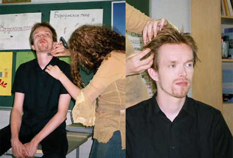 leuan kaunistelua / päässä ei liiku mitään